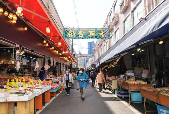 Sendai Asaichi (ตลาดเช้าเซนได)